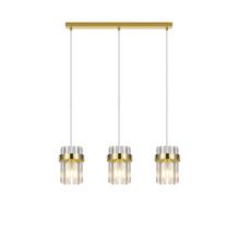 Светильник навесной Light Prestige Vetro, E14, 3 x 10 Вт, прозрачный цв. / золотой цв., 14 x 20 см