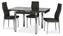 Stalas išskleidžiamas Modern GD-082, juoda sp., 80 cm x 131 cm x 75 cm