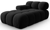 Modulinė sofa Micadoni Home Bellis MIC_CHL_2_F1_BELLIS12, juoda sp., kairinė, 157 x 97 cm x 62 cm
