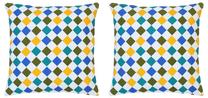 Декоративная подушка VLX Cotton, многоцветный, 40 см x 40 см, 2 шт.