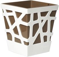 Puķu pods MOSQU717 606, plastmasa, 17 cm x 17 cm, Ø 17 cm, brūna krās.
