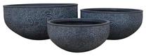 Puķu pods LT3458-4S, keramika, Ø 60 cm, antracīta krās.