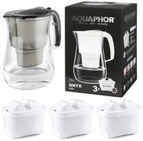 Vandens filtravimo indas, su kasetėmis Aquaphor Onyx, 4.2 l, skaidri sp./juoda sp.