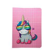 Planšetdatora vāciņš GreenGo Rainbow Unicorn, rozā krās./daudzkrāsaina, 9-10"