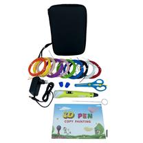 iLike Mega Set 3D Drukas pildspalva ar 8 aksesuāriem + Ciets Maks 12V Strāvas adapteris 220V Dzeltena