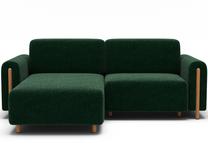Modulinė sofa Acossta, tamsiai žalia sp., dešininė, 154 x 244 cm x 95 cm