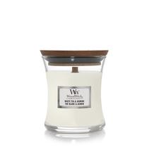 Žvakė, aromatinė WoodWick White Tea&Jasmine, 60 h, 275 g, balta sp.