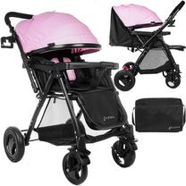 Sporta rati Kidsee Stroller, melna krās./rozā krās.
