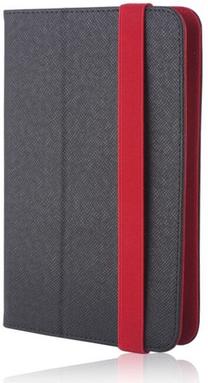 Planšetdatora vāciņš iLike Universal case Orbi for tablet, melna krās./sarkana krās., 7-8"
