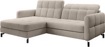 Kampinė sofa Lorelle Paros 02, šviesiai ruda sp., kairinė, 160 x 225 cm x 105 cm