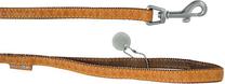 Suņu pavada Zolux Mac Leather 522010JA, dzeltena krās., 1.2m x 1cm