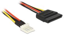 Vads Delock SATA 15 pin male, 4 pin, 0.15 m