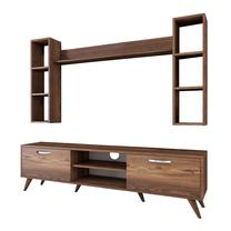 Svetainės baldų komplektas Kalune Design M5 240, vidaus, riešuto sp.