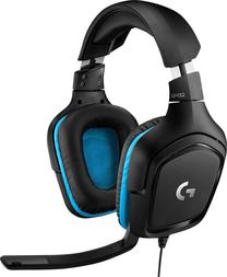Laidinės žaidimų ausinės Logitech G432, juoda sp.