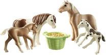 Комплект Playmobil Icelandic Ponies With Foals 71000, 6 шт., многоцветный