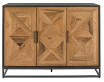 Komoda Home4you Indus, juoda sp., 87 cm x 46 cm x 117 cm