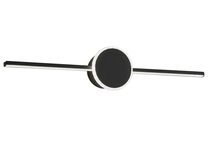 Valgusti seinale Round, LED, 1, must v. / must v., 12 x 41 cm