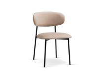 Kėdžių rinkinys Cosmopolitan Design Nina Velvet, matinė, smėlio sp., 52 cm x 55 cm x 78 cm, 2 vnt.