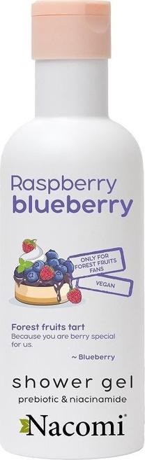 Kūno prausimosi želė Nacomi Raspberry Blueberry, 300 ml