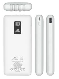 Nešiojamas įkroviklis (Power bank) Rivacase VA2210, 10000 mAh, balta sp.