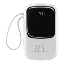 Lādētājs-akumulators (Power bank) Baseus Qpow PRO, 20000 mAh, 22.5 W, balta krās.