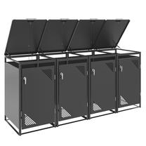 Lauko konteinerių stoginė Hatis MBB03-4A, 240 l, antracito sp.