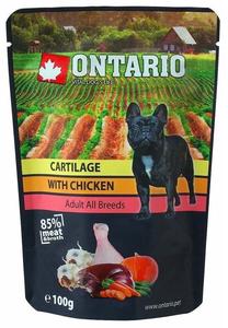 Šlapias šunų maistas Ontario Cartilage with Chicken in Broth, 0.1 kg