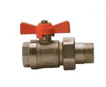 Ventilis TDM Brass, tiesus, 1 1/4 colio - išorinis sriegis