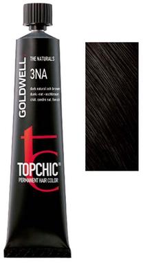 Kраска для волос Goldwell Topchic, dark ash brown цв., 3NA, 60 мл