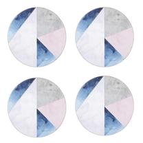 Stalo padėkliukas Creative Tops Geometric Palette, 12 cm x 12 cm x 12 cm, 4 vnt., Įvairių spalvų