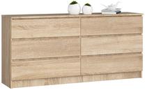 Komoda Akord K160, ruda sp., 77 cm x 160 cm x 40 cm