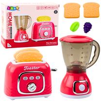 Žaislinė buitinė technika, virtuvės prietaisų rinkinys Lean Toys Home, rožinė sp.