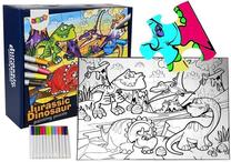 Piešimo rinkinys, dinozauras Lean Toys Jurassic, įvairių spalvų