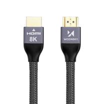 Kabelis Ugreen WHDMI-10 HDMI, HDMI 2.1, 1 m, sudraba krās.