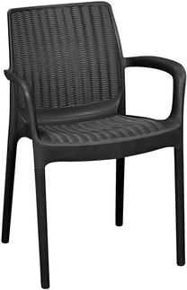 Lauko kėdė Keter Bali Mono 206056, pilka sp., 58.5 cm x 55 cm x 83 cm