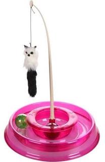 Стратегическая игра для кошек Flamingo Tibo 560849, розовый цв., 27.5 см