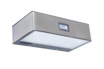 Sienas gaismeklis ar saules bateriju Lutec Brick P9085 LED, 2W, IP44, sudraba krās.