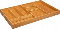 Stalo įrankių dėklas 5five Simply Smart Cutlery Drawer, 58 cm x 38 cm x 5 cm, bambukas, ruda sp.