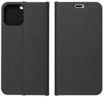 Чехол для телефона Forcell Luna Book Carbon Huawei P Smart 2021, черный цв., Huawei