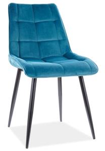 Valgomojo kėdė Chic Velvet, turkio sp., 50 cm x 43 cm x 88 cm