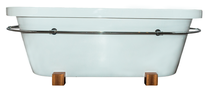 Vonia, laisvai pastatoma Roca Dream, 180 cm x 80 cm x 62.5 cm, ovalas, balta sp.