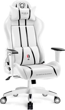 Игровой стул Diablo Chairs X-One 2.0 Kids Size, 50 x 64 x 110 - 120 см, белый цв.