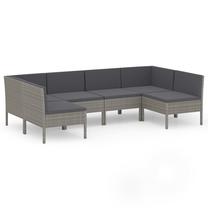 Aiamööbli komplekt VLX 6 Piece Garden Lounge Set, hall v., 1-6 istekohta