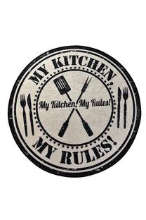 Ковер Conceptum Hypnose My Kitchen, многоцветный, 100 см x 100 см