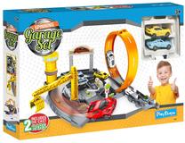 Automobilių trasa Play Skape Spinning Garage Set 49879, oranžinė sp./pilka sp.