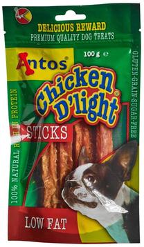 Skanėstas šunims Antos Chicken D’light Sticks, vištiena, 0.1 kg