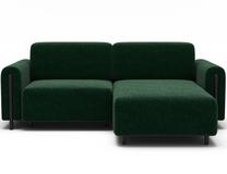 Modulinė sofa Acossta, tamsiai žalia sp., kairinė, 154 x 244 cm x 95 cm
