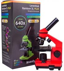 Обучающая игрушка Levenhuk Microscope Rainbow 2L Plus, красный цв.