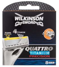 Бритвенные лезвия Wilkinson Sword Quattro Titanium Precision, 8 шт.