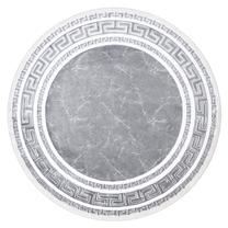 Ковер комнатные Hakano Mosse Frame, белый цв./серый цв., 150 см x 150 см